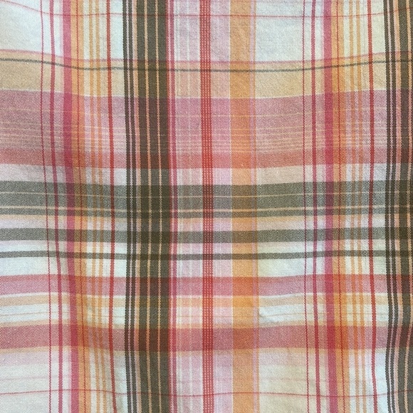 Izod Perform X Stretch Pink Plaid Bermuda Shorts Size 10 - Picture 2 of 7